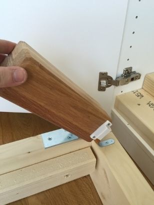 hinges to the bed feet