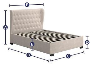 dimensions of sana king size bed