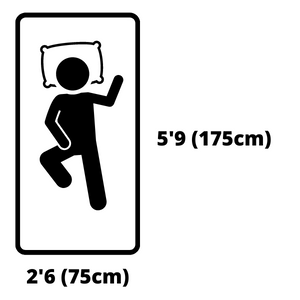 shorty bed size feet and cm