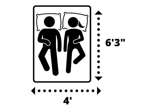 small double bed uk size in feet